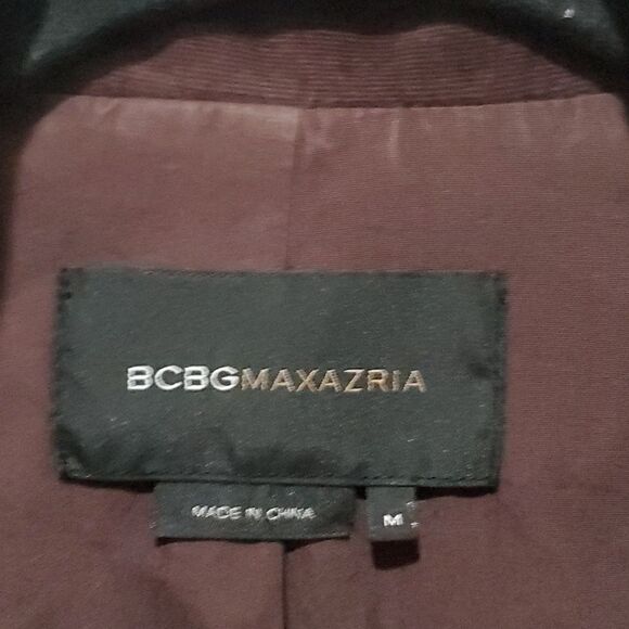 BCBGMaxAzria Brown Corduroy Jacket with Ruffled Neckline Size M - Picture 5 of 14